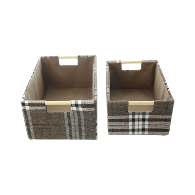 Sada textilních košíků Karo-Style, 2ks