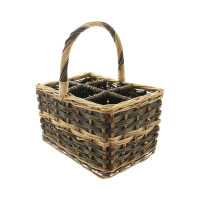 Košík na lahve Natural, 6 lahví