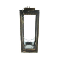 Závěsná lucerna s kovovým řetězem