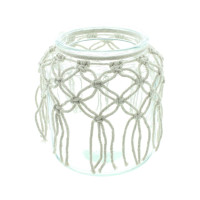 Svícen z čirého skla BOHO