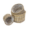 Sada košů Rattan, 3 ks