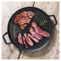 Litinová grilovací deska kulatá