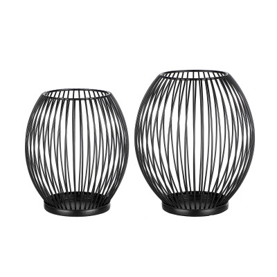 Drátěné svícny, sada 2 ks