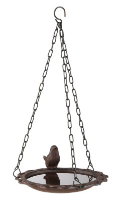 Závěsné litinové pítko pro ptáky
