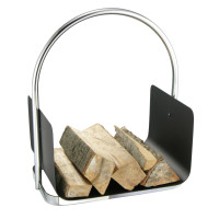 Kovový koš na palivové dřevo