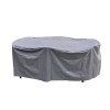 Ochranný obal na zahradní nábytek, šedý, 230 x 135 x 70 cm