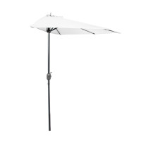 Slunečník půlkruhový ke stěně, přírodní