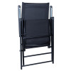 Zahradní židle skládací s područkami, černá